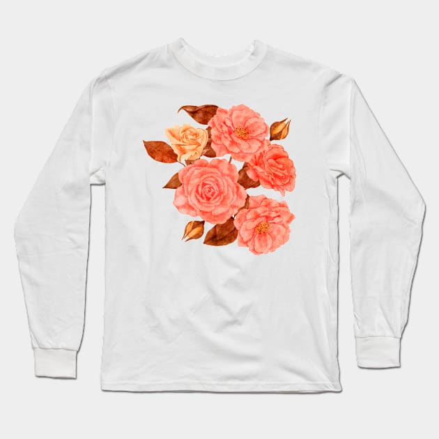 cute flowers color Long Sleeve T-Shirt by Officail STORE